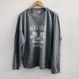 FAHERTY Malibu California Crewneck‎ Sweatshirt Size Medium